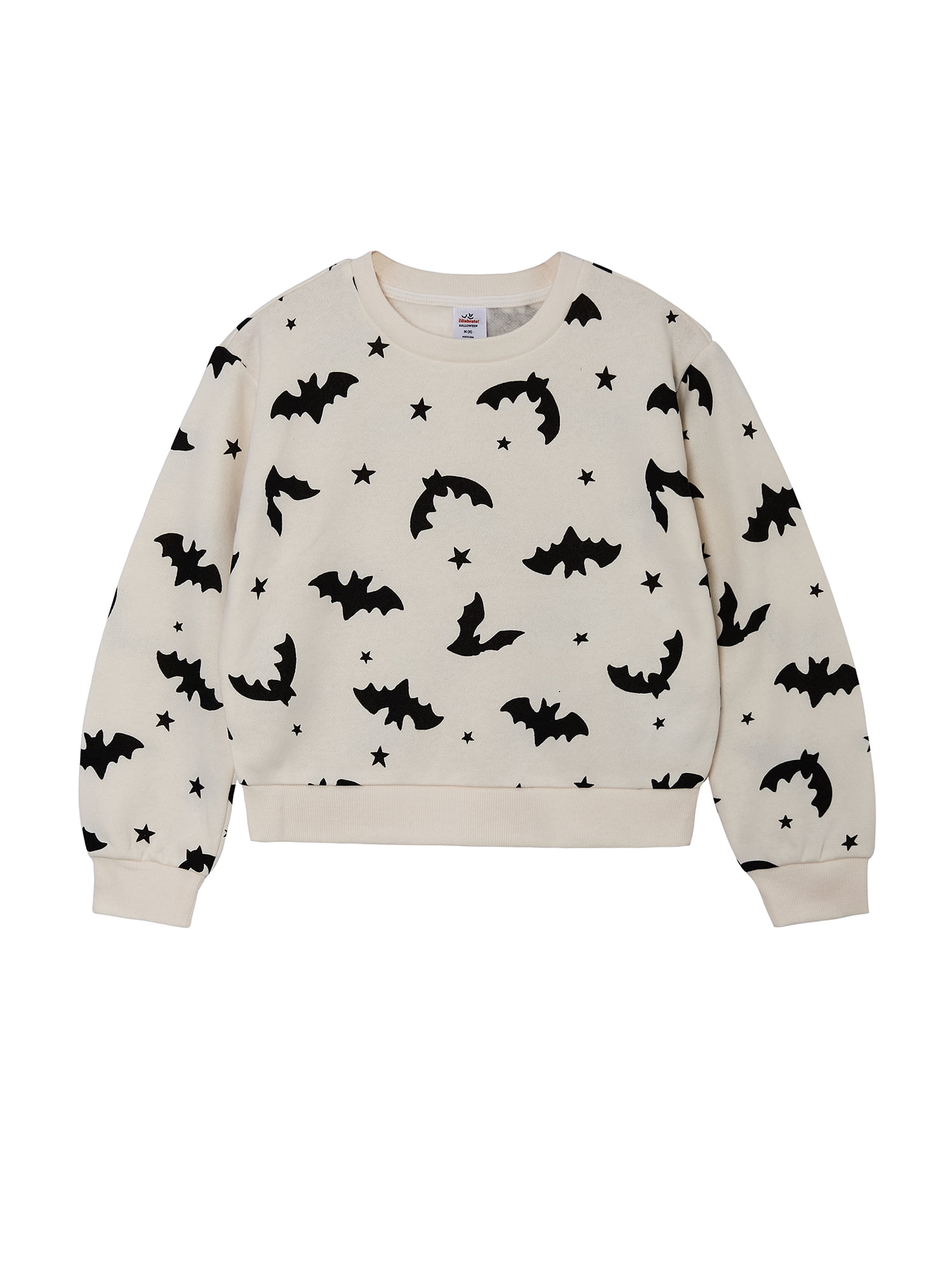 Way to Celebrate Girls Halloween Fleece Sweatshirt, Sizes 4-18