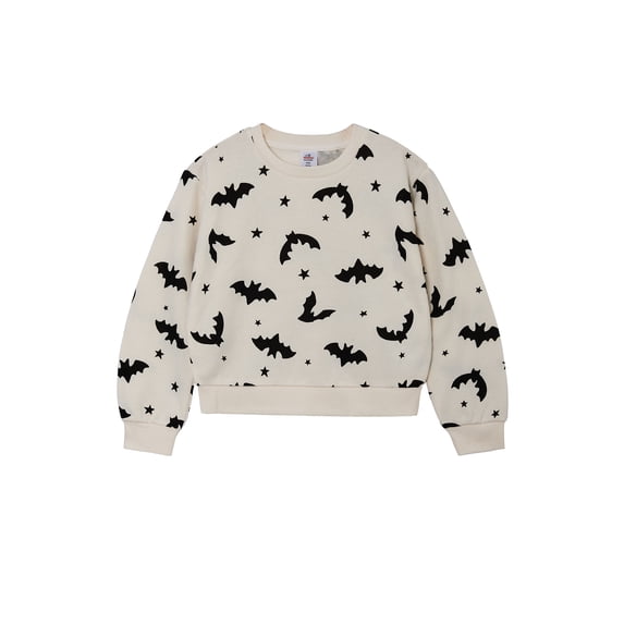 Way to Celebrate Girls Halloween Fleece Sweatshirt, Sizes 4-18