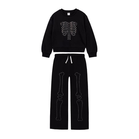 Way To Celebrate Girls Halloween Fleece Top and Pant, Sizes 4-18