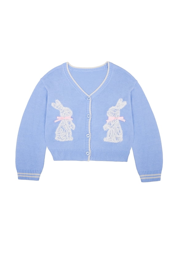 Girls Long Sleeve Easter Cardigan, Sizes 4-18