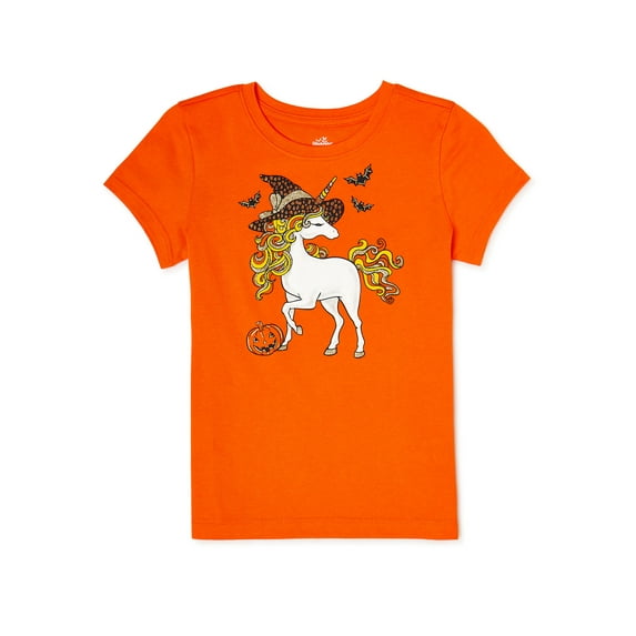 Way to Celebrate Girls Short Sleeve Graphic T-Shirt, Sizes 4-18