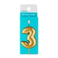 thumbnail image 1 of Gold Number 3 Birthday Candle, by Way To Celebrate, 1 of 2