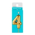thumbnail image 1 of Gold Number 4 Birthday Candle, by Way To Celebrate, 1 of 2