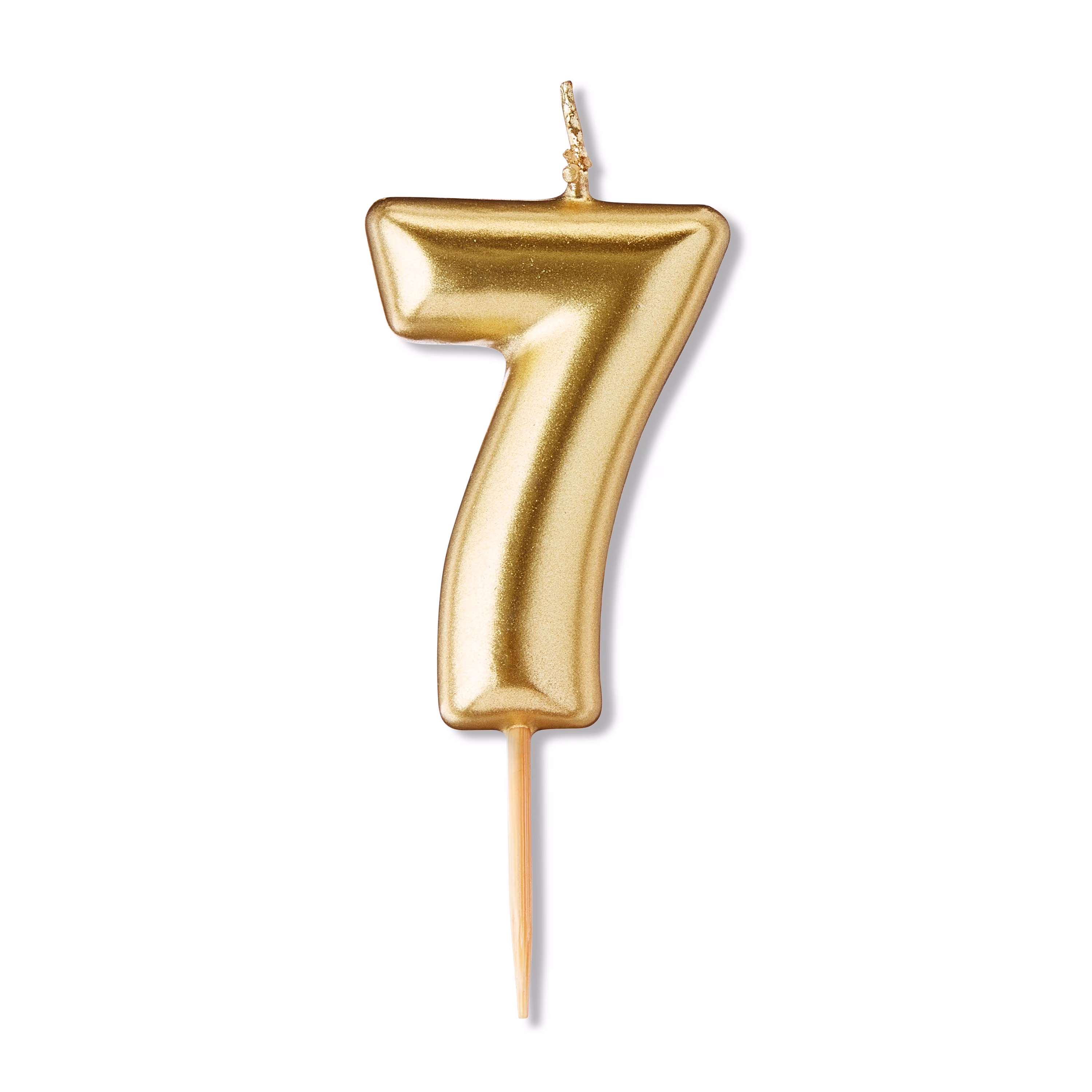 Gold Number 7 Birthday Candle, by Way To Celebrate