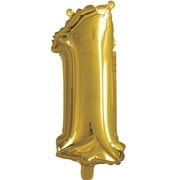 Way to Celebrate Gold Foil Party Balloon Number 1, 16"