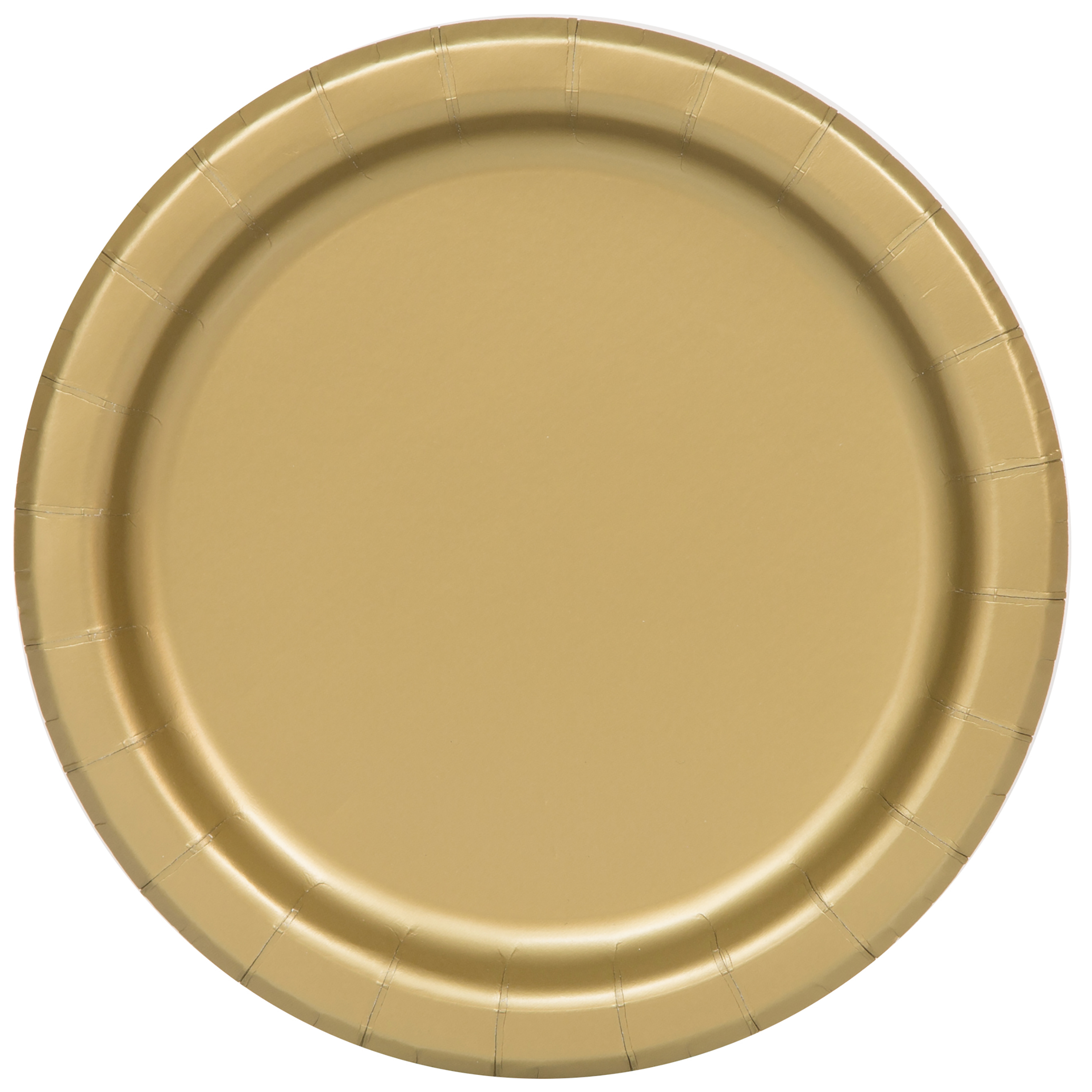 Way to Celebrate! Gold Paper Dinner Plates, 9in, 55ct - image 1 of 6