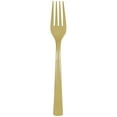 thumbnail image 1 of Disposable Plastic Forks, Gold, 24 Count, by Way To Celebrate, 1 of 5
