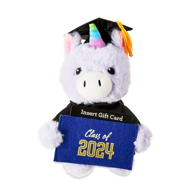 Way to Celebrate Graduation 7.5 inch Plush with Gift Card Holder