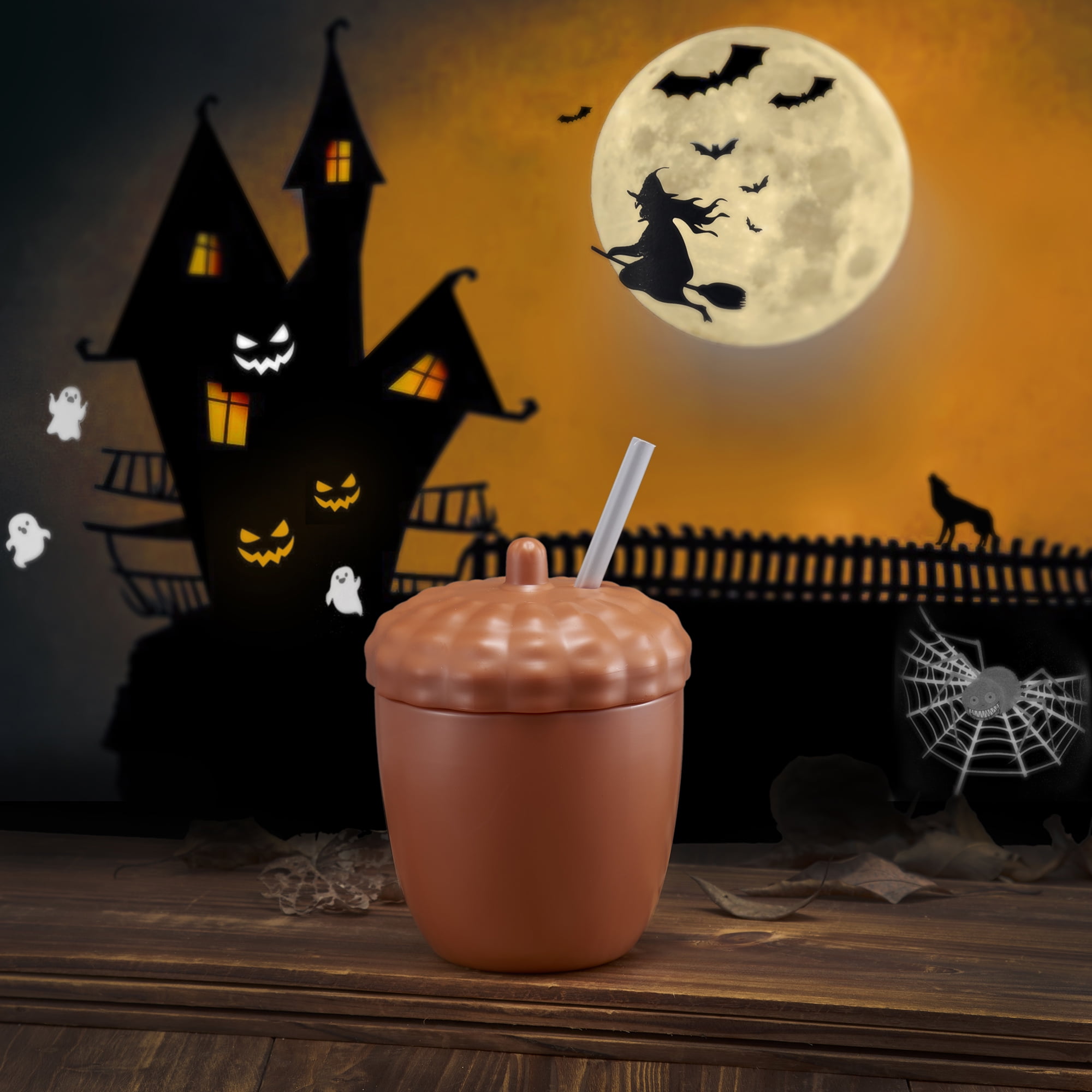 Halloween Sippy Cup With Bonus Lid Jack O'lantern Sippy Cup Pumpkin Cup  Toddler Cup Pumpkins Halloween Child Tumbler 