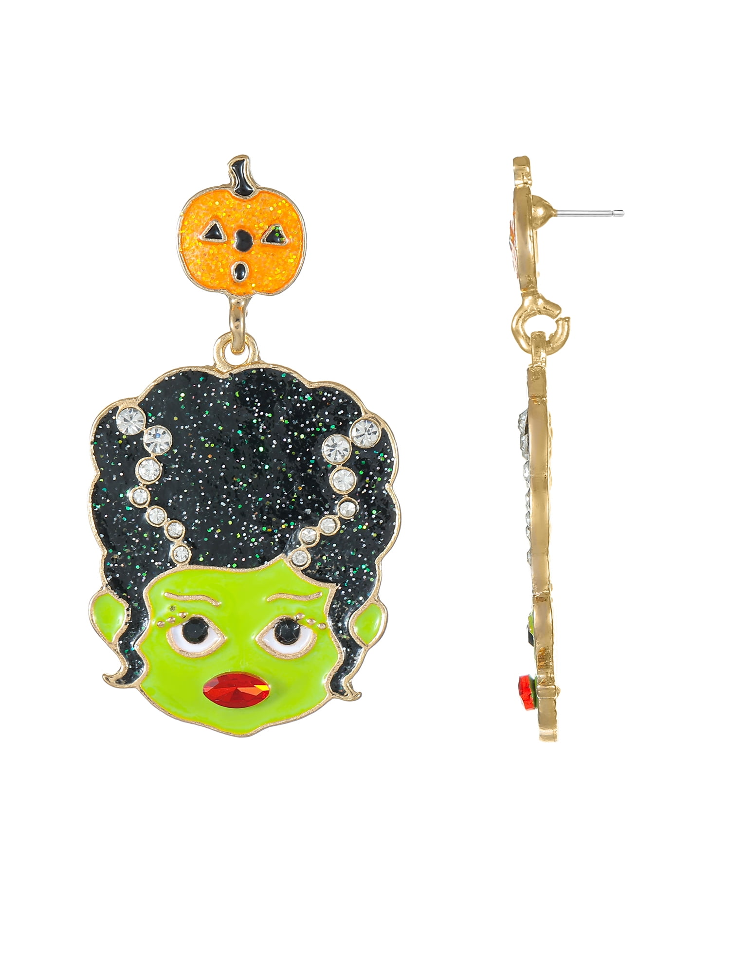 Way to Celebrate Halloween Bride of Frankenstein Earring, 1 pair