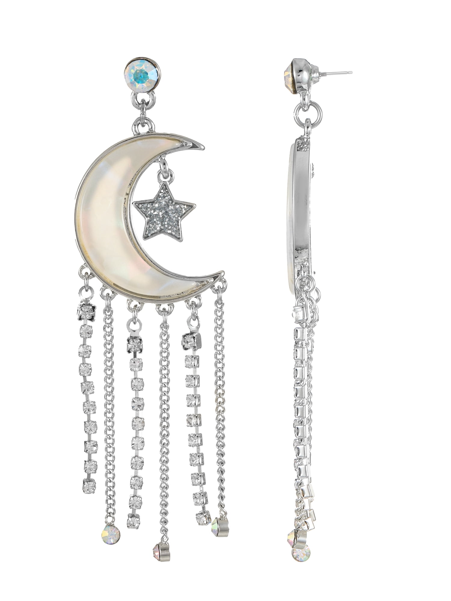 Way to Celebrate Halloween Cat Moon Earring, 1 Pair