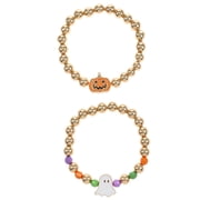 Way to Celebrate Charm Halloween Stretch Bracelet Set, 2 Pieces