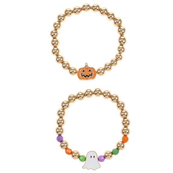 Way to Celebrate Charm Halloween Stretch Bracelet Set, 2 Pieces