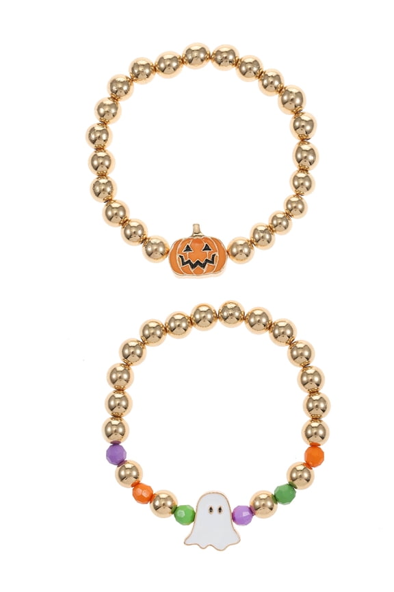 Charm Halloween Stretch Bracelet Set, 2 Pieces