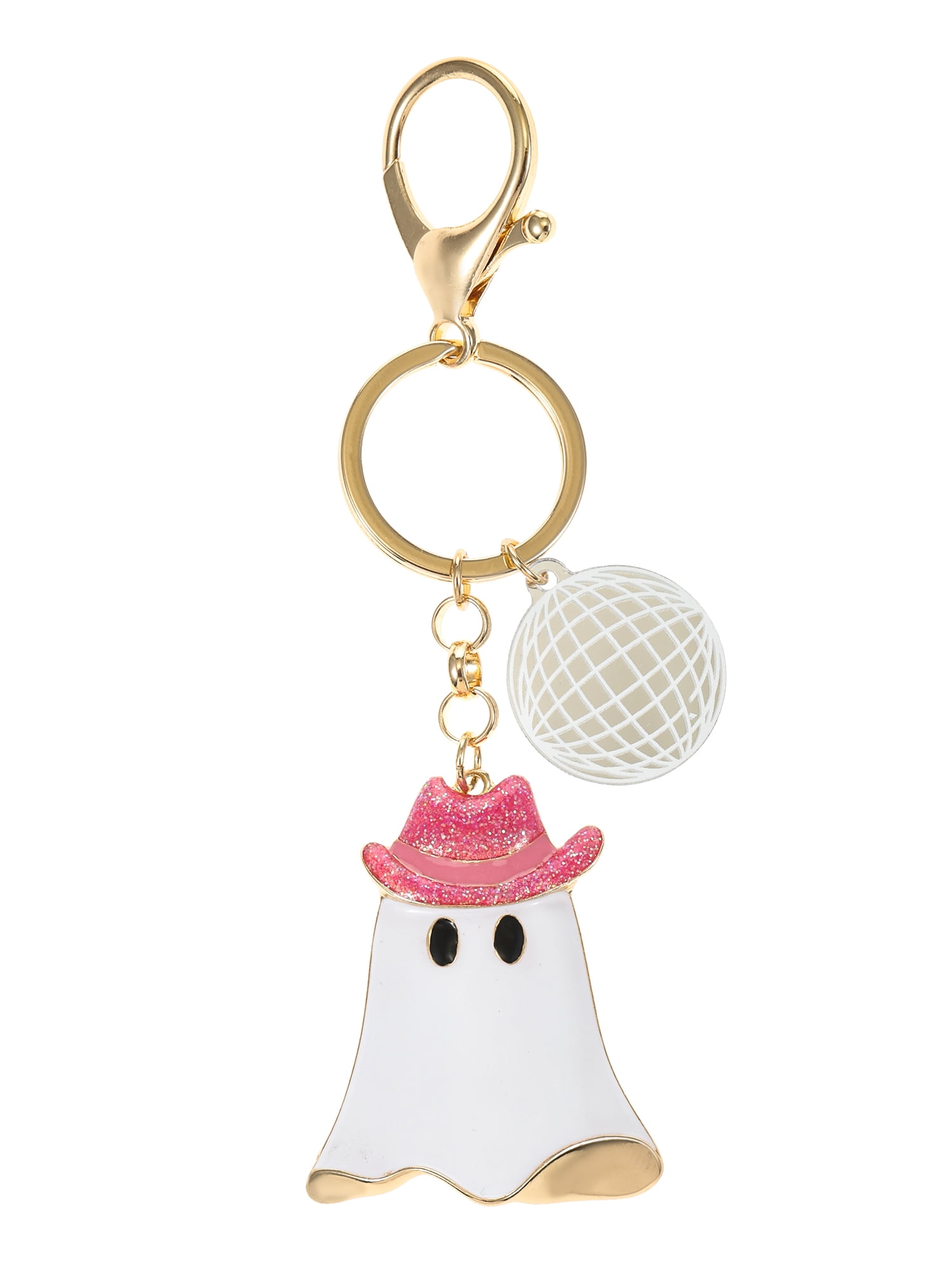 Way to Celebrate Halloween Cute Ghost Bag Chain/Key Ring, Pink, 1