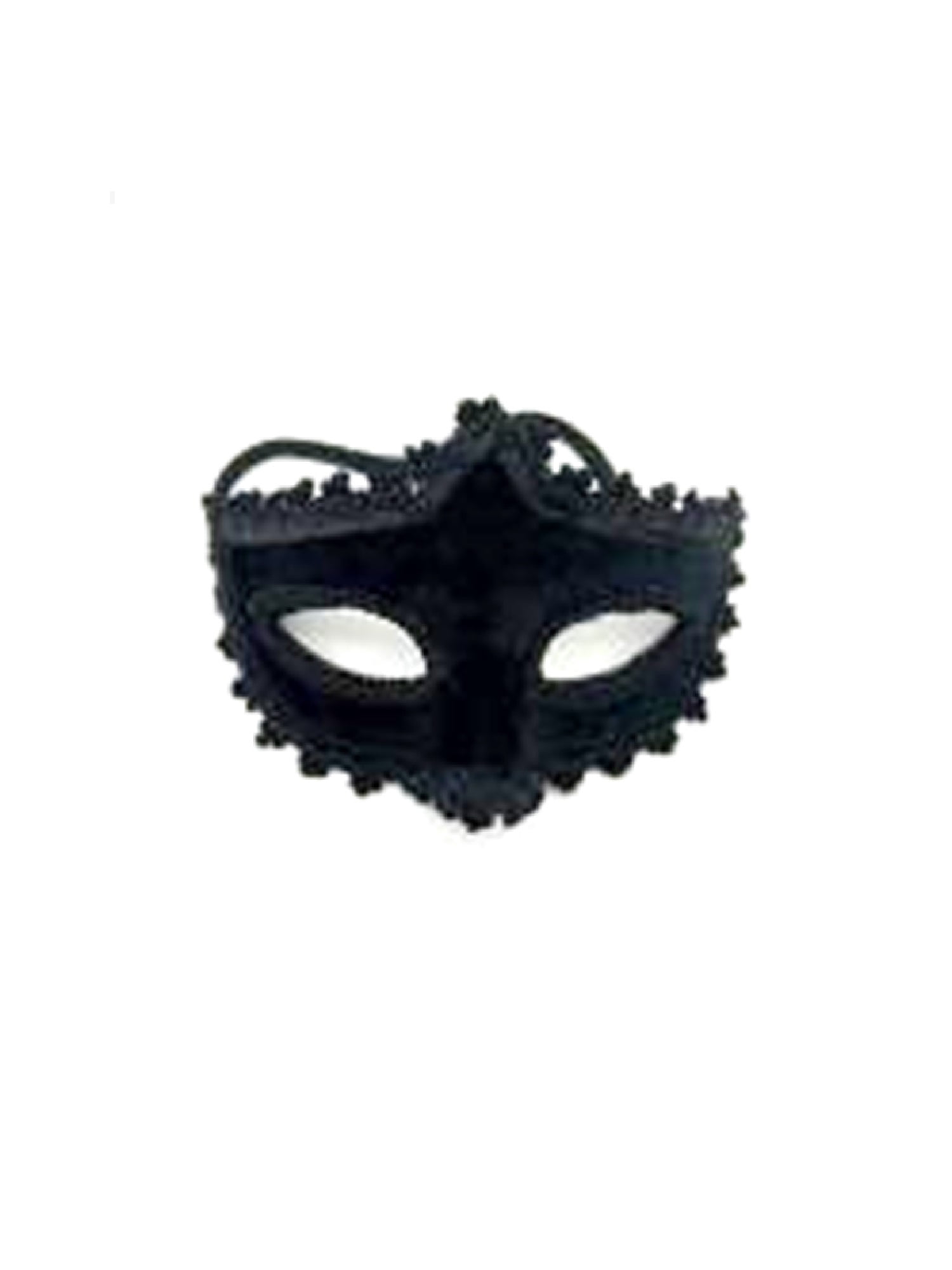 Way to Celebrate Halloween Embellished Black Face Mask, 1 Piece