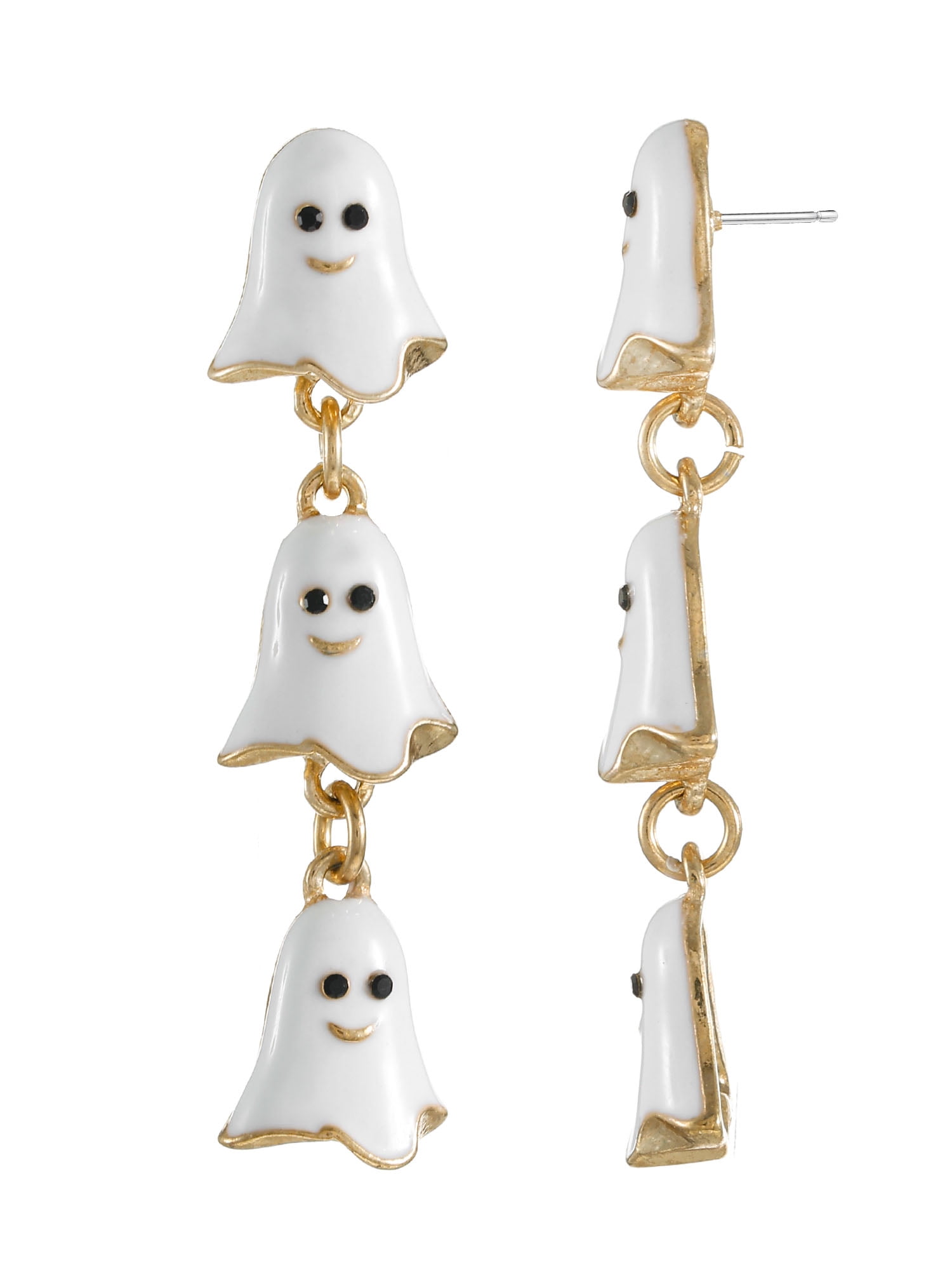 Way to Celebrate Ghost Halloween Drop Earrings, 1 Pair