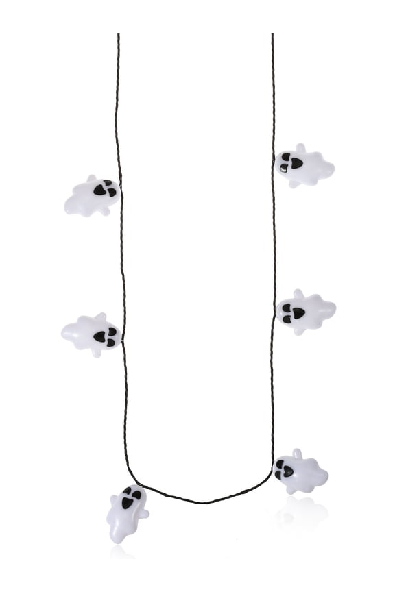 Ghost Light-Up Halloween Necklace, 1 Piece