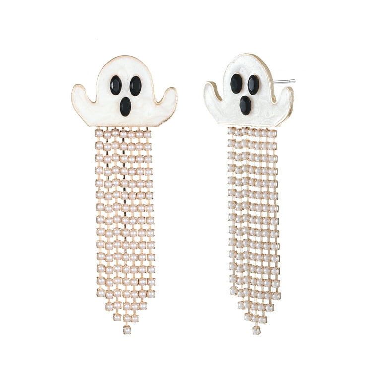 Way to Celebrate Halloween Ghost Tassel Earring 1 Pair Female Walmart