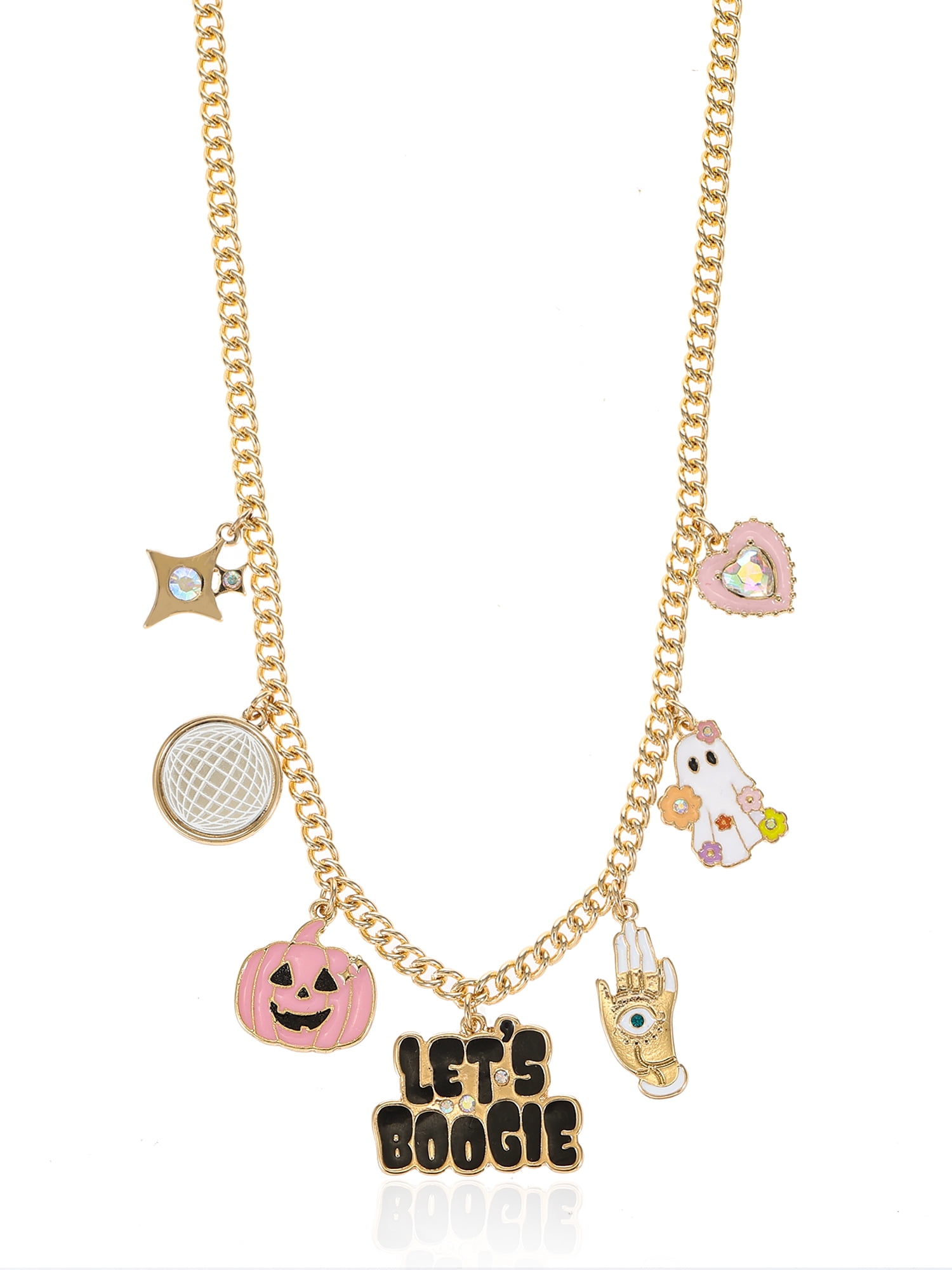 Way to Celebrate Halloween Goldtone Novelty Charm Necklace, 1 Piece