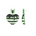 thumbnail image 1 of Way to Celebrate Halloween Green Slime Heart Earring, 1 Pair, Female, 1 of 4