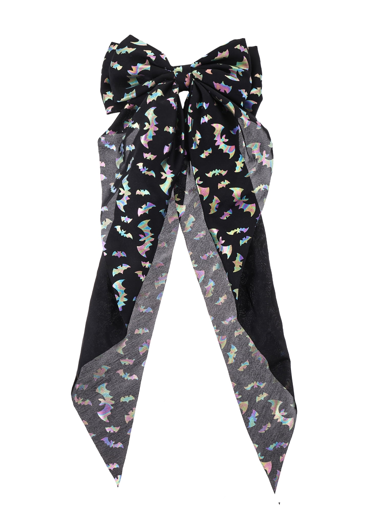 Way to Celebrate Halloween Hair Bow with Spider Embellishment, Black, 1 Piece
