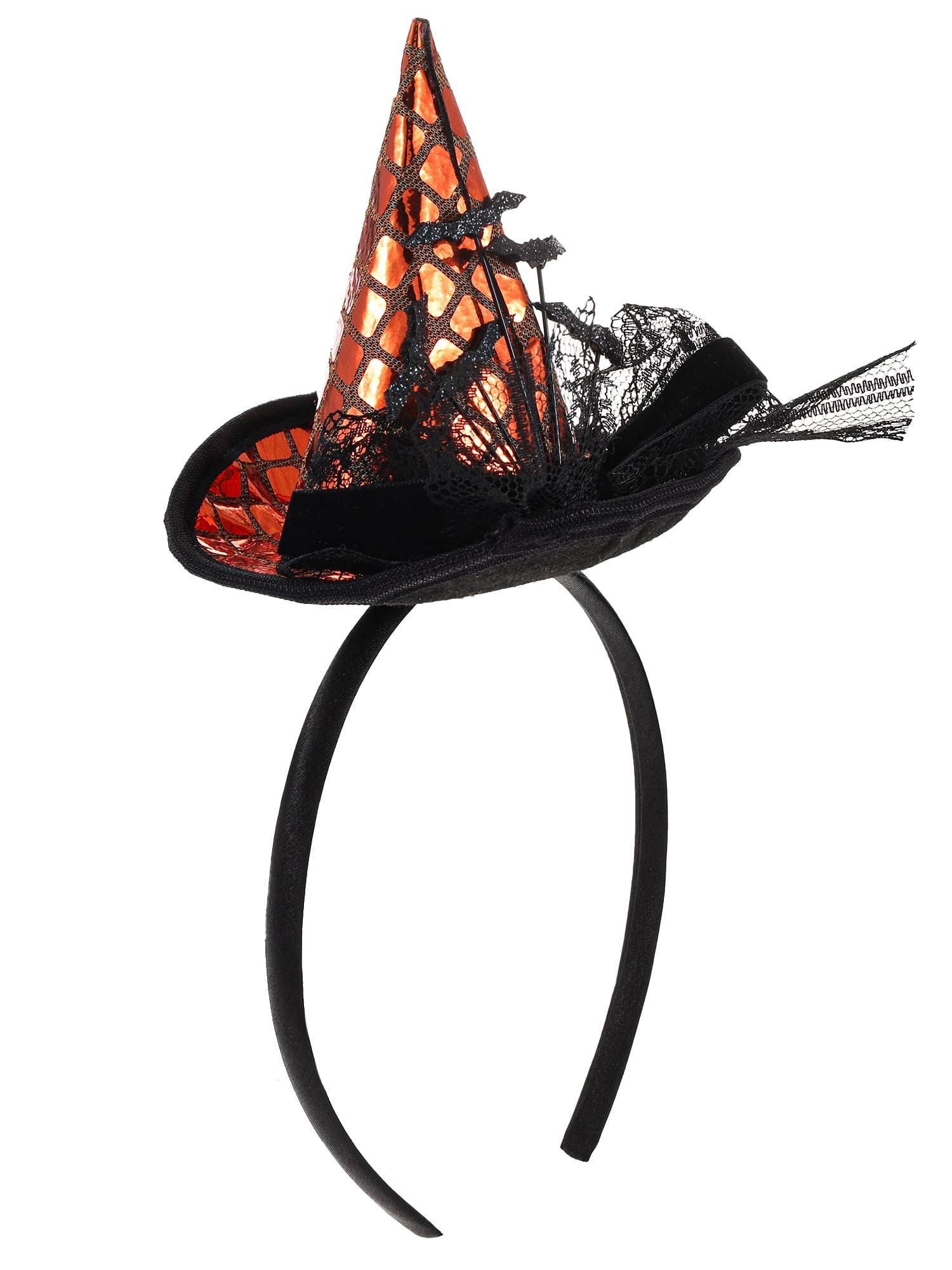 Way to Celebrate Halloween Headband with Orange and Black Witch Hat, 1 Piece