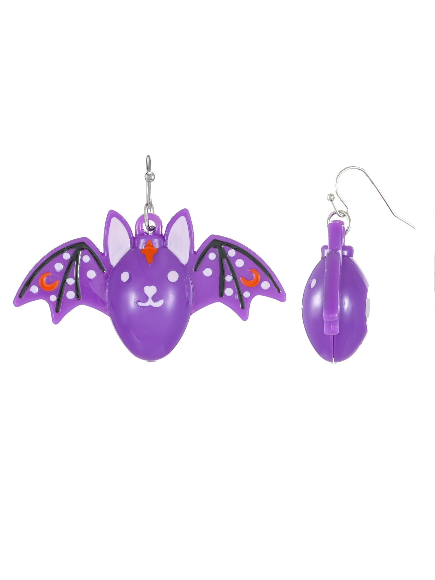 WAY TO CELEBRATE Halloween Light-Up Bat Earring, 1 Pair, Female
