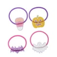 thumbnail image 1 of Way to Celebrate Halloween Motif Hair Elastics, Pumpkin, Candy Corn, Ghost and Bat, 4 Pieces, Female, 1 of 4