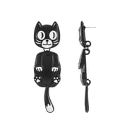 Way to Celebrate Retro Cat Halloween Earrings, 1 Pair