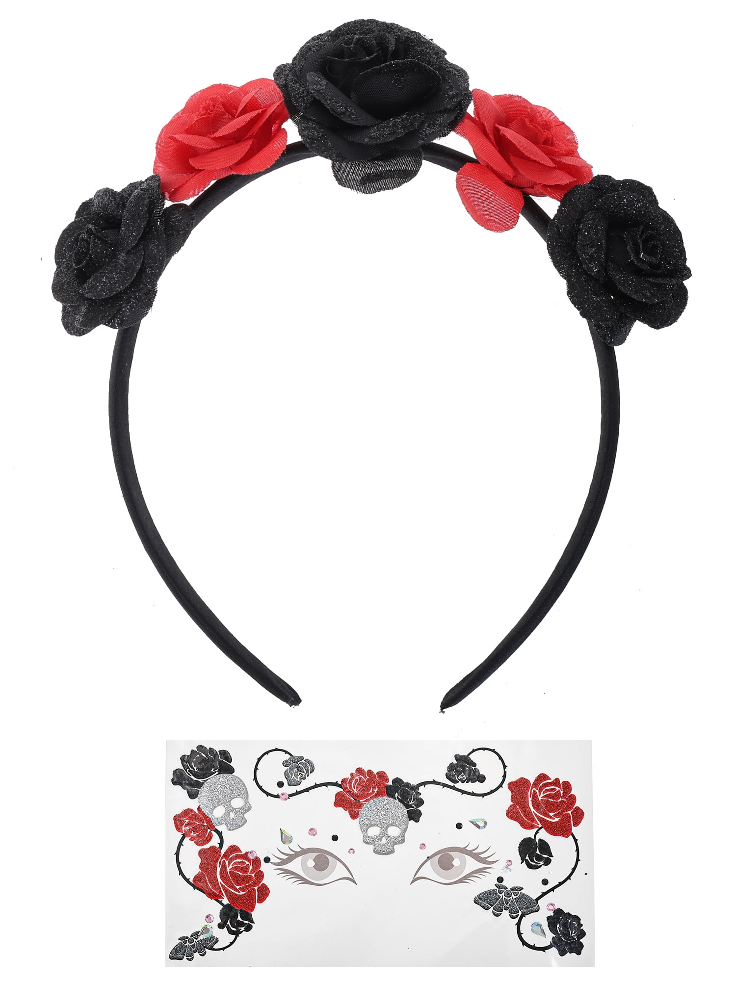 Way to Celebrate Halloween Rose Flower Headband and  display picture 1