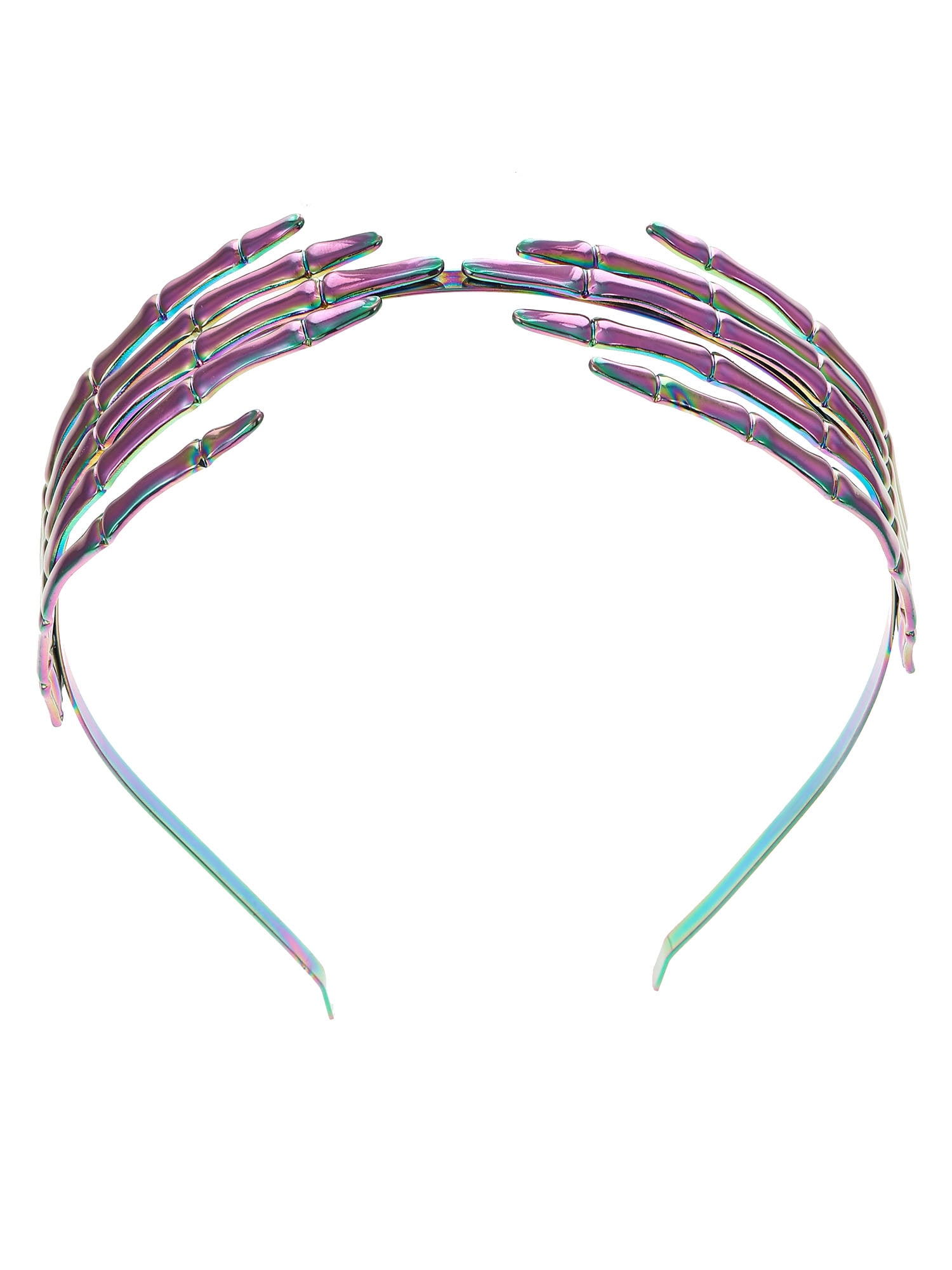 Way To Celebrate Halloween Women's Iridescent Skeleton Hands Headband