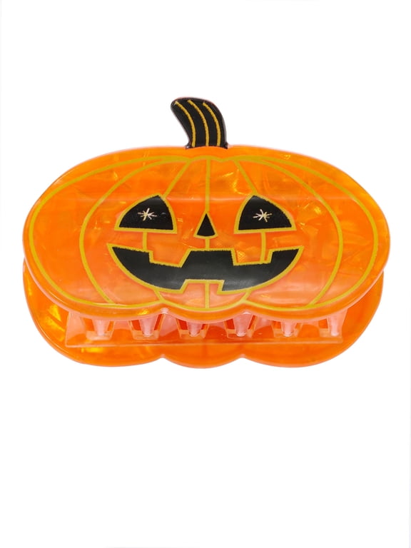 Halloween Women's Pumpkin Claw Clip, Multicolor, 1 Piece