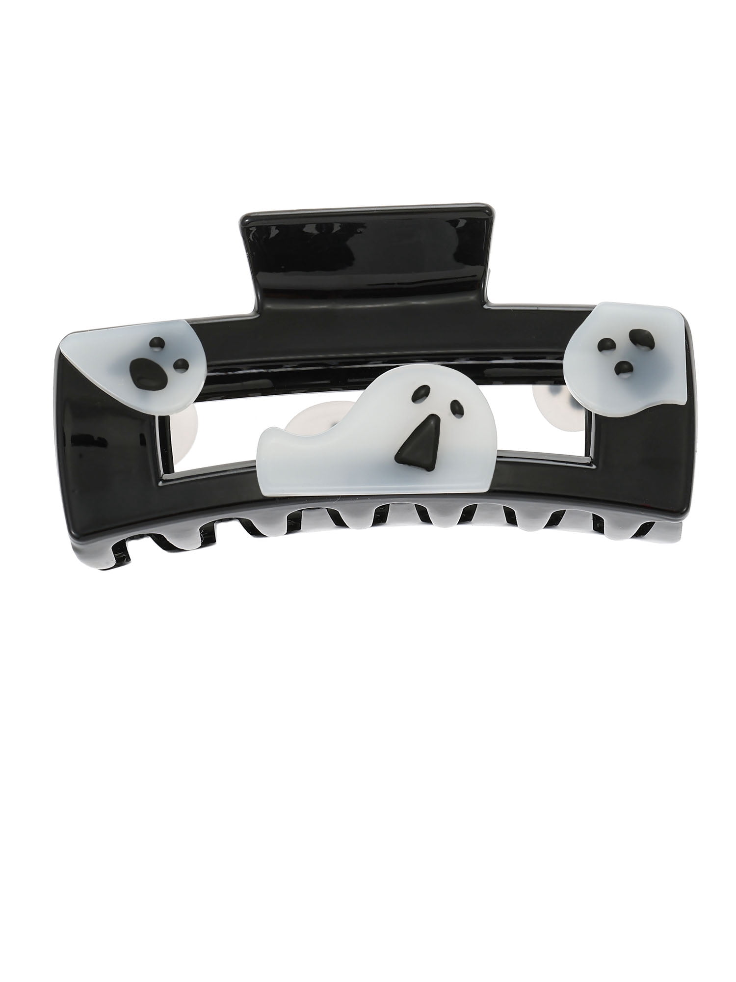 Way to Celebrate Halloween Women's Square Ghost Claw Clip, Multicolor, 1 Piece