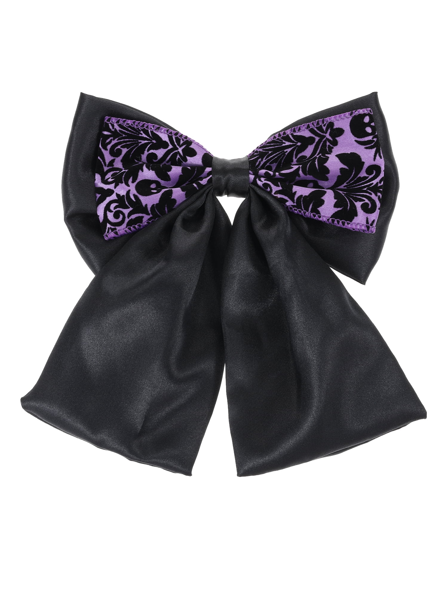 Way to Celebrate Halloween Women's Velvet Accent Hair Bow, Mulitcolor, 1 Piece, Alligator Hair Clip