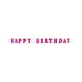 thumbnail image 1 of Pink Happy Birthday Foil Fringe Party Banner, 7', by Way To Celebrate, 1 of 5