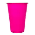 Way to Celebrate! Hot Pink Plastic Disposable Cups, 16 fl oz, 18ct