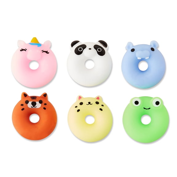 Multicolor Jiggly Donuts Party Favors, 6 Count, by Way To Celebrate