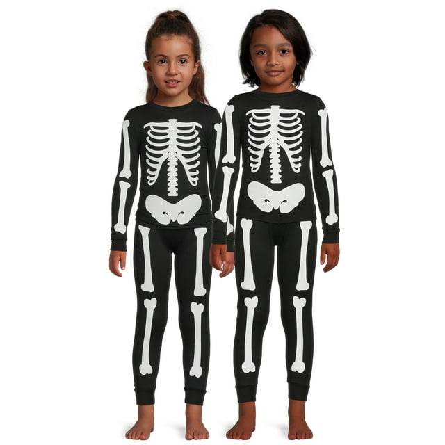 Way to Celebrate Kids Halloween Family Pajama Set, 2Piece, Sizes 612