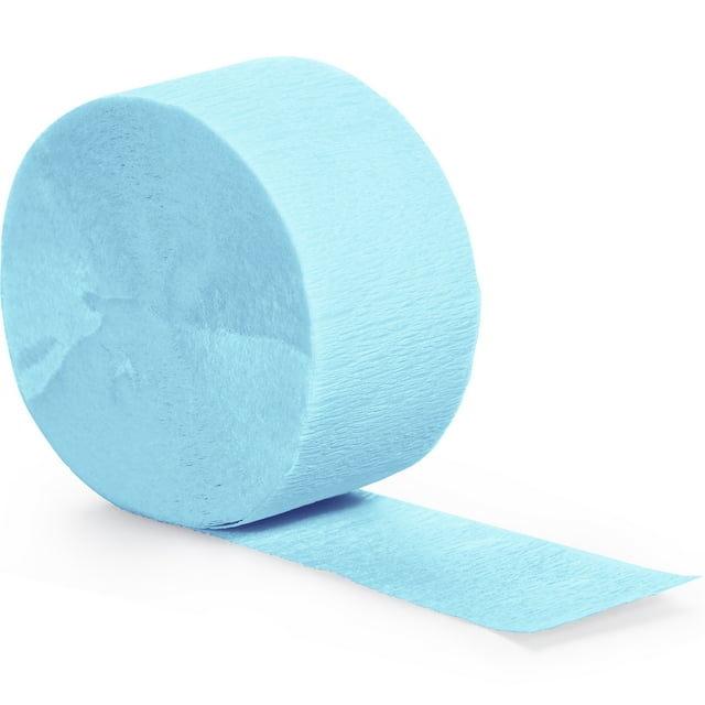 Way to Celebrate Light Blue Party Crepe Streamer, 1 Ct, 150'