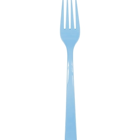 24 Count Blue Disposable Plastic Forks by Way To Celebrate