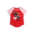 thumbnail image 1 of Way to Celebrate Little Girls & Big Girls Valentine's Day Short Sleeve Graphic Tee, 1 of 1