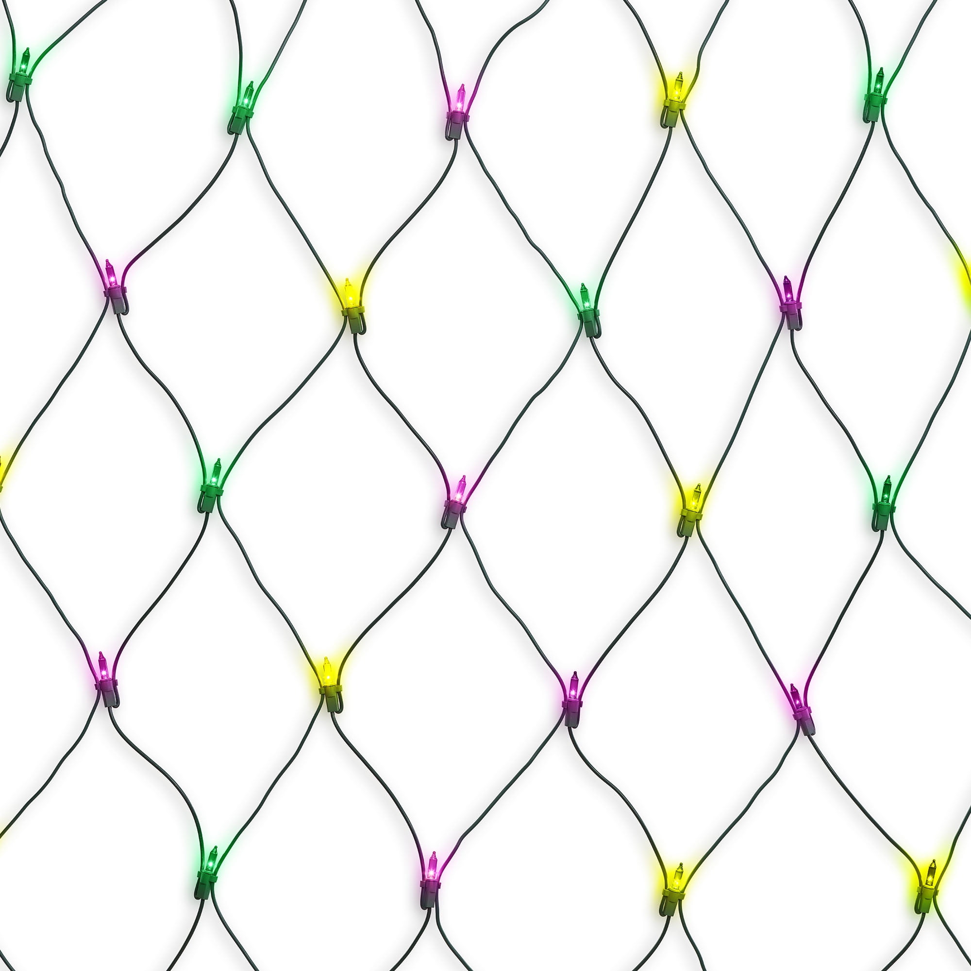 Way to Celebrate Mardi Gras 150Count Multicolor Incandescent Net