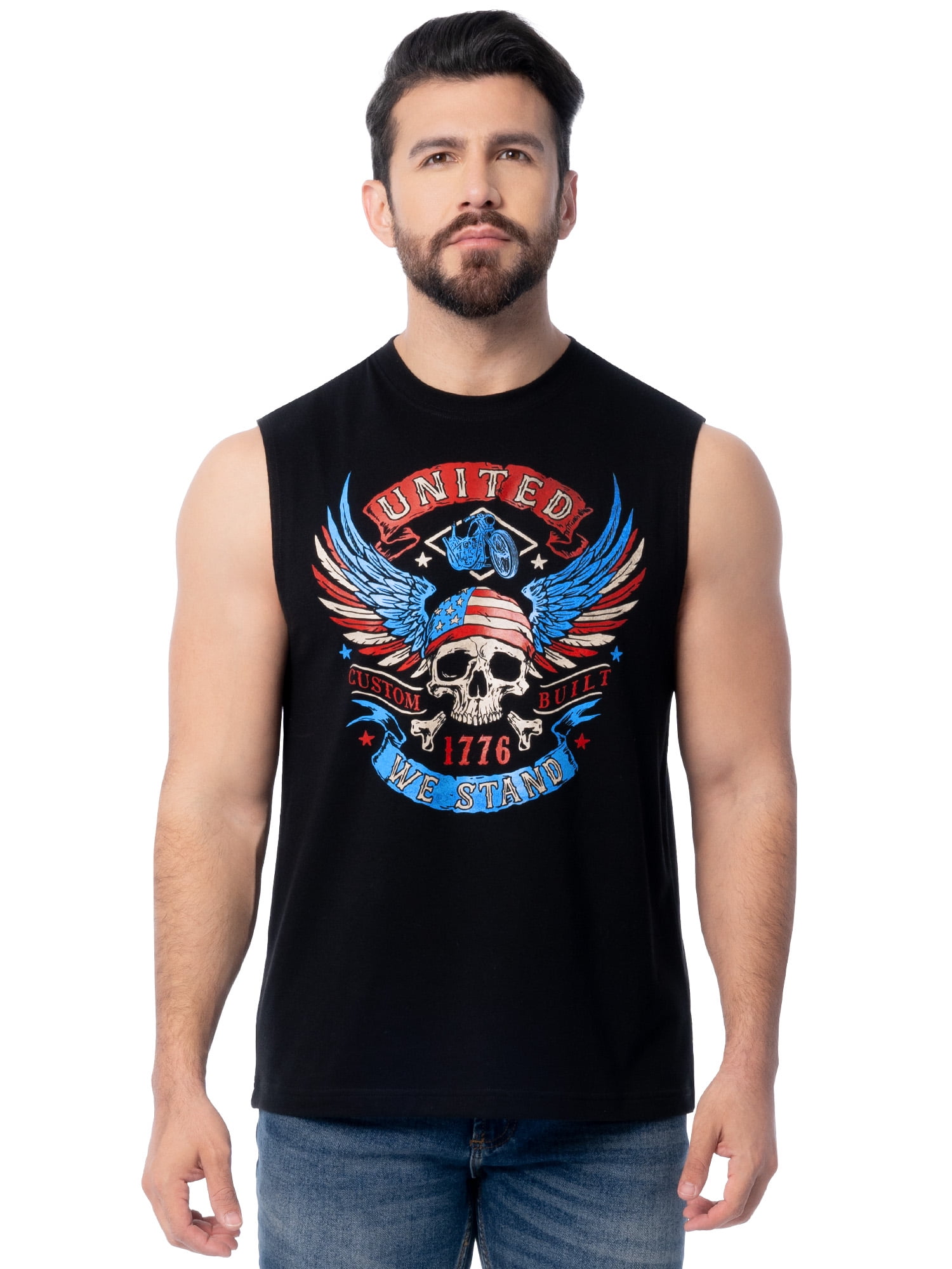 Men's & Big Men's 4th of July Americana Graphic Muscle Tank, Sizes S-5XL