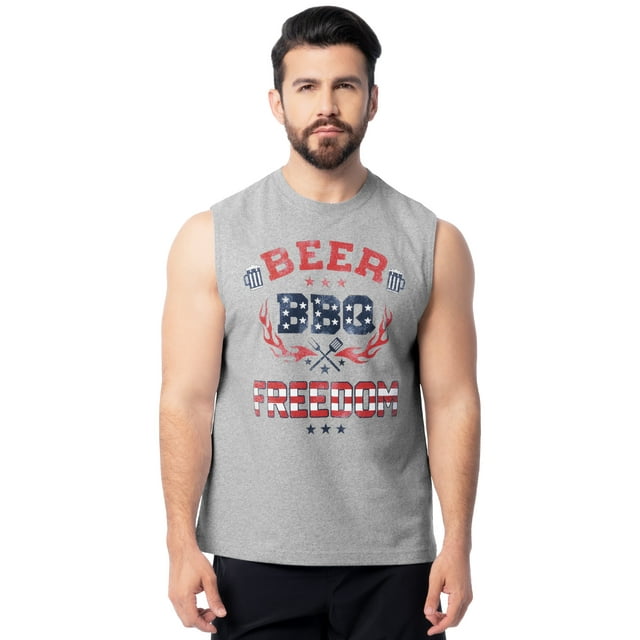Way to Celebrate Men's & Big Men's 4th of July Americana Graphic Muscle Tank, Sizes S-5XL