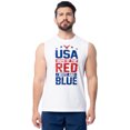 thumbnail image 1 of Way to Celebrate Men's & Big Men's 4th of July Americana Graphic Muscle Tank, Sizes S-5XL, 1 of 6