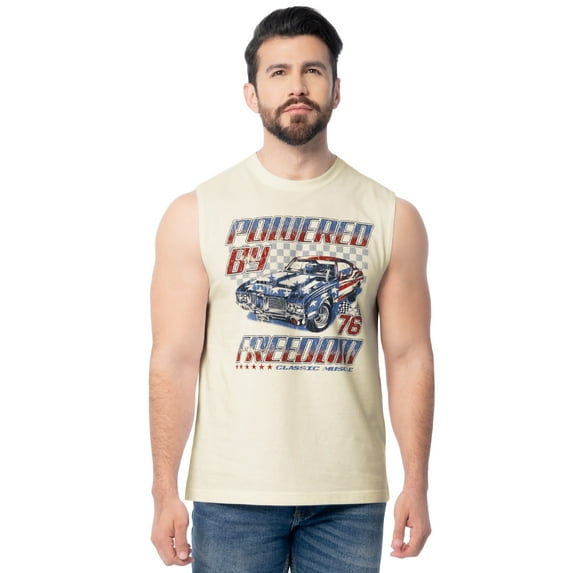 Way to Celebrate Men's & Big Men's 4th of July Americana Graphic Muscle Tank, Sizes S-5XL
