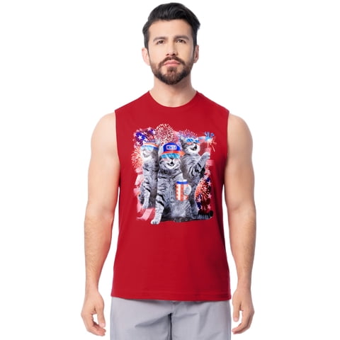 Men's & Big Men's 4th of July Americana Graphic Muscle Tank, Sizes S-5XL