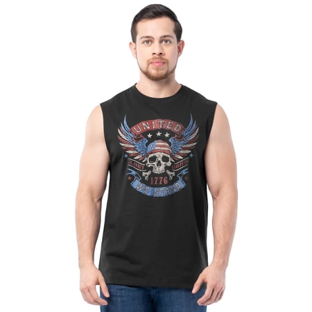 Way to Celebrate Men's 4th of July Americana Graphic Muscle Shirt Tank Top, Sizes XS-5XL