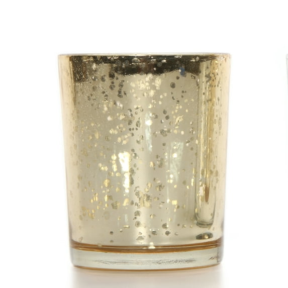 Way to Celebrate Mercury Glass Gold Tealite Holder